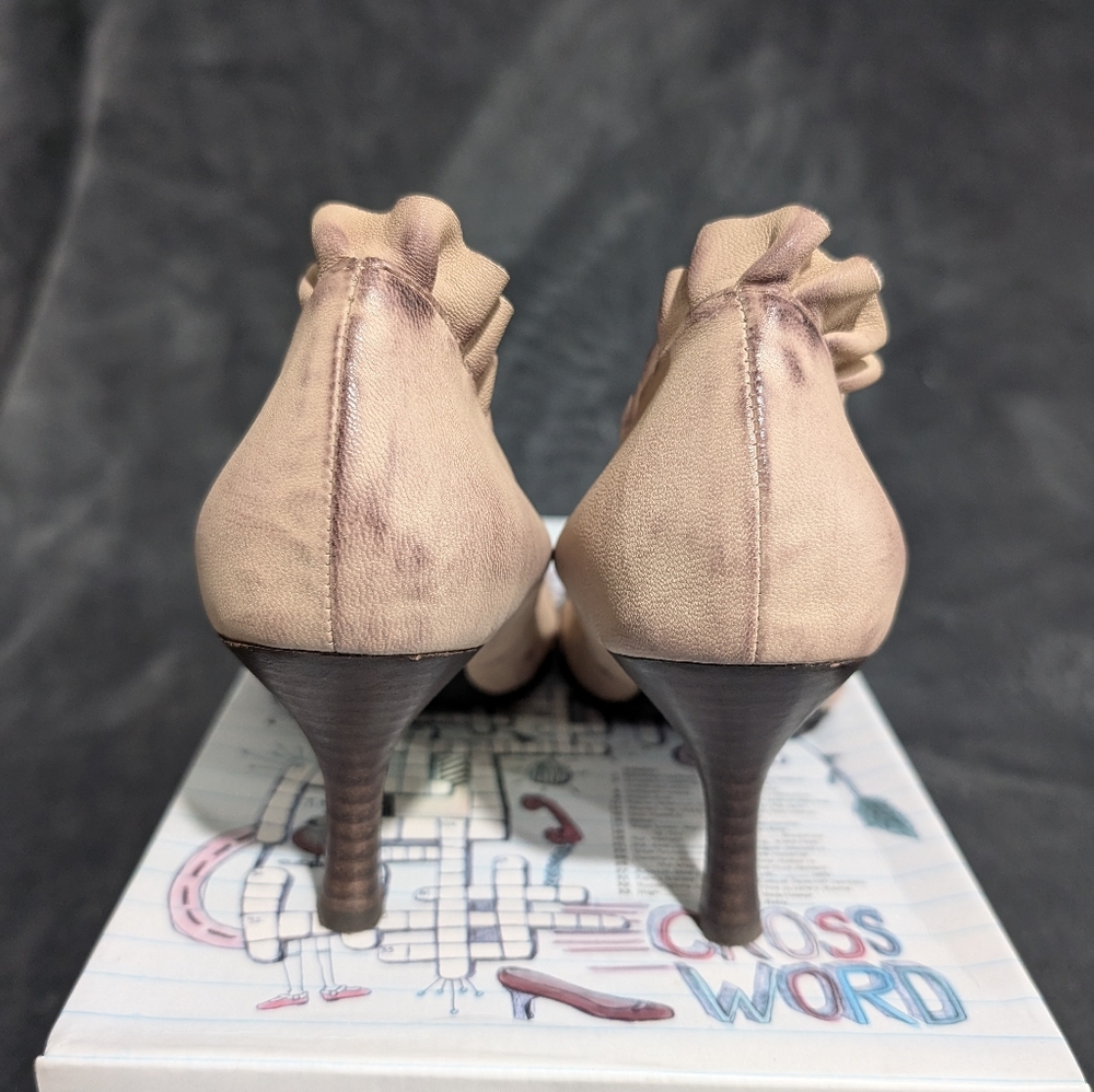 Jeffrey Campbell “Pacific” Leather Ruffle Pump Heel - Picture 10 of 14